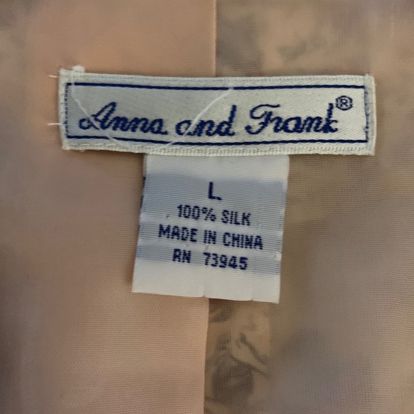 Vintage Anne and Frank Silk Blazer - Picture 4 of 6